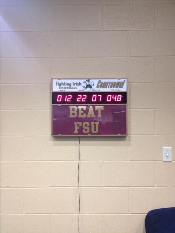 NDTheBlueprint's tweet photo. Can't wait! RT @CoachBrianKelly Just finished practice.  
12 days..... http://t.co/sTzhQUCE