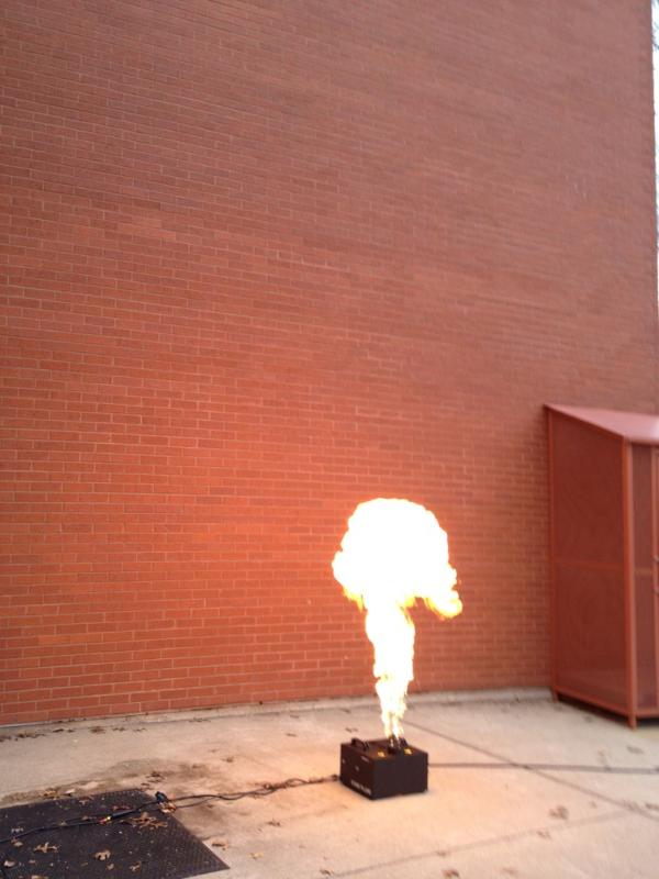 BKMu's tweet image. What did you do on Saturday? I&apos;m testing new pyro effects with the production company. #ExplosiveEngineering