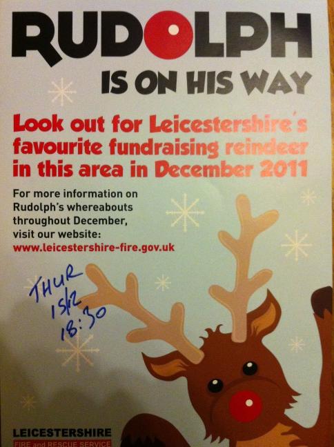 TheScarlet_Pimp's tweet photo. Rudolph is visiting Eyres Monsell opening night of the pimp flyin out at 630 come down and help raise money for charity http://t.co/LAk8pGUs