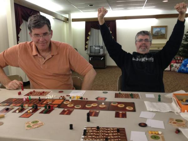 PuppyShogun's tweet image. The victor!  The game ended about 90 minutes in. But we are strategical slow players. #wellreceived