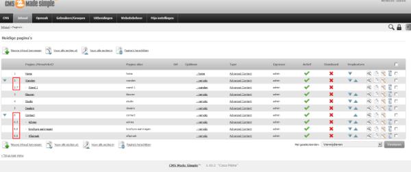 Minor bug fixing CMSMS
