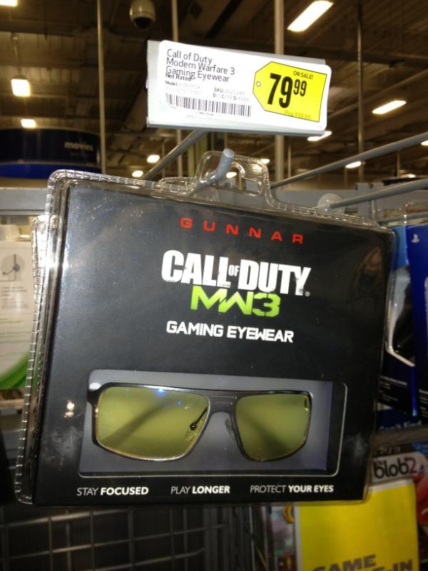 joshuagates's tweet image. These $80 Call of Duty gaming glasses claim to protect your eyes. Pretty sure they also protect your virginity.