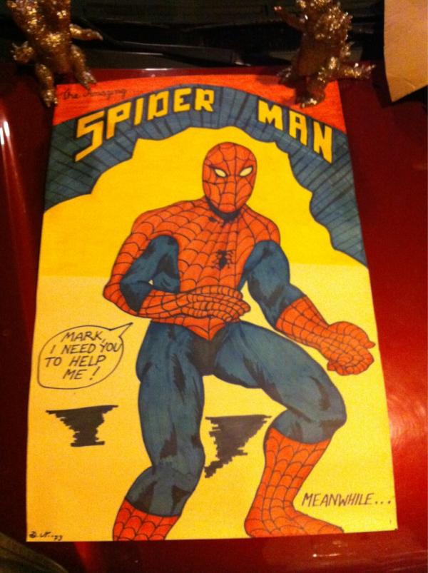 marknagata's tweet photo. My sister drew this for me when I was 9 years old (1973) I still think its cool !!! http://t.co/kZChfYjd