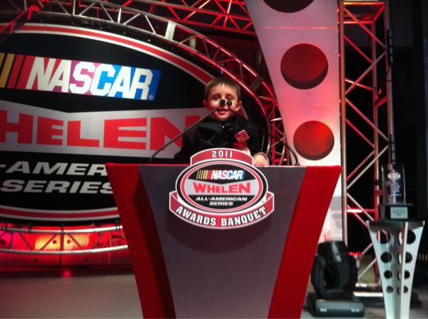 philipmorris26's tweet photo. Tye Morris making his first speech at the @NASCARHomeTrack #NWAAS Award Banquet http://t.co/3GIhoi8Z