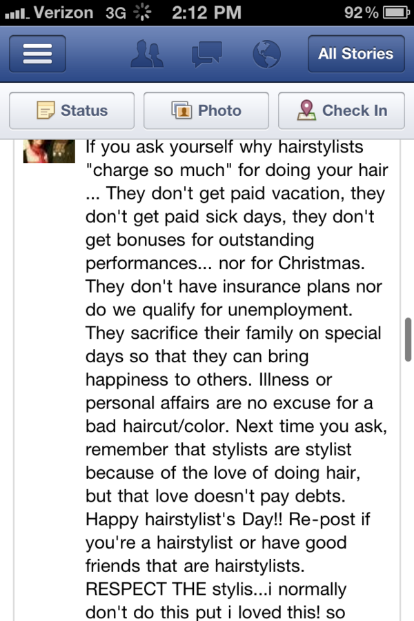 Kgetyourhairdid's tweet photo. This is why hairdressers charge so much! http://t.co/TMHSssuf