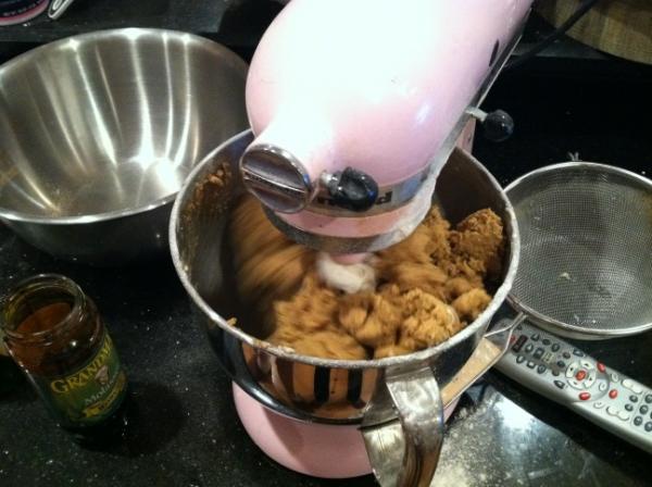 Sweaterfest's tweet photo. Gingerbread house making (1 of ?) http://t.co/ttm08qKj