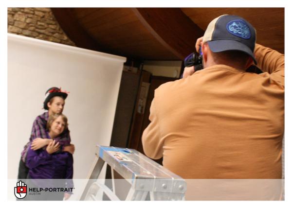 HelpPortraitATX's tweet image. Mother &amp; Son having a beautiful moment! #HelpPortrait #Austin