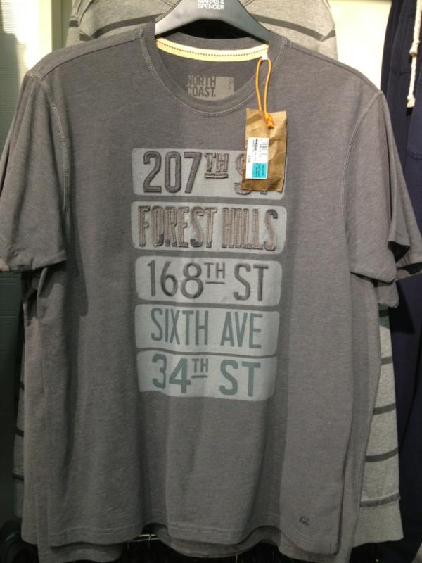 davidgustav's tweet photo. Travelled halfway across the world to find a shirt with my commute on it. #london #nyc http://t.co/4zLhgNkA