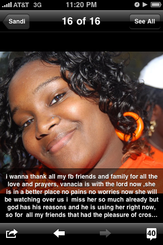 Big_swanger's tweet photo. Happy 22 birthday to my big SIS VANACIA EVANS 
R.I.P. love u *_* http://t.co/SQB2K4jB