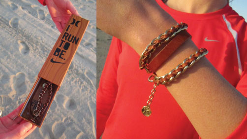 hurley's tweet photo. Hurley & Nike team up for Nike+ Women's 1/2 Marathon. Finishers receive a cool Hurley bracelet >> http://t.co/byBny4iy http://t.co/VAIrAL4G