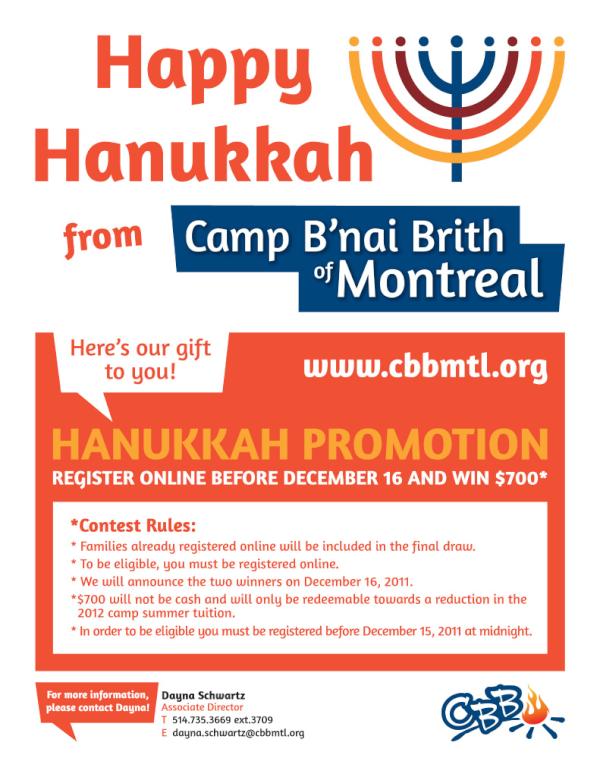 cbbmtl's tweet photo. Last day of our Hanukkah Promotion! APPLY NOW to qualify for your chance to win $700! http://t.co/BgmX2XlO http://t.co/CxvfuE9J