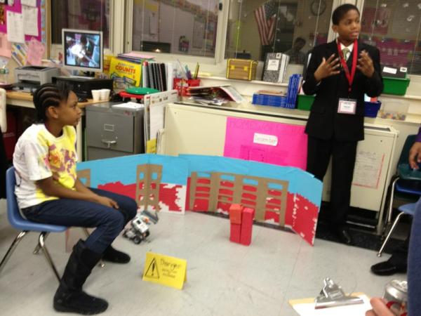 StephWortel's tweet image. Also, the Mr. Roboto apprenticeship coached by citizen teachers from Infosys was not to be missed! #demolitionbot !