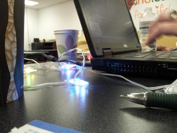 iservice's tweet image. Kristen brings Christmas cheer everywhere, even #locongress planning meetings. #USBlights