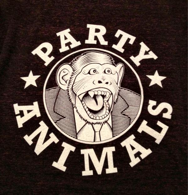 FilthyFabrics's tweet image. New Party Animals shirts are in! Check the site soon to scoop up these limited run shirts!