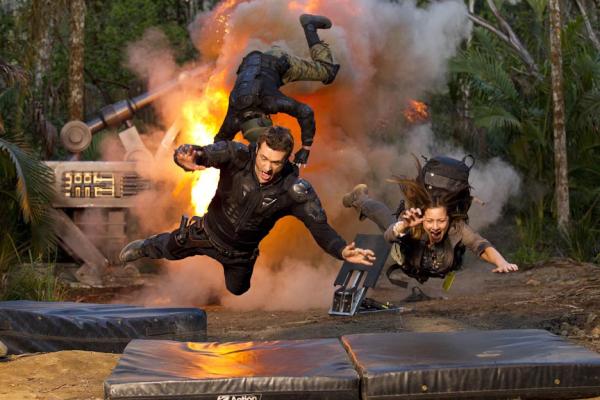 TerraNovaonFOX's tweet photo. Take a look at this EXPLOSIVE behind the scenes photo from the #terranova season finale: http://t.co/8gAKeFkT