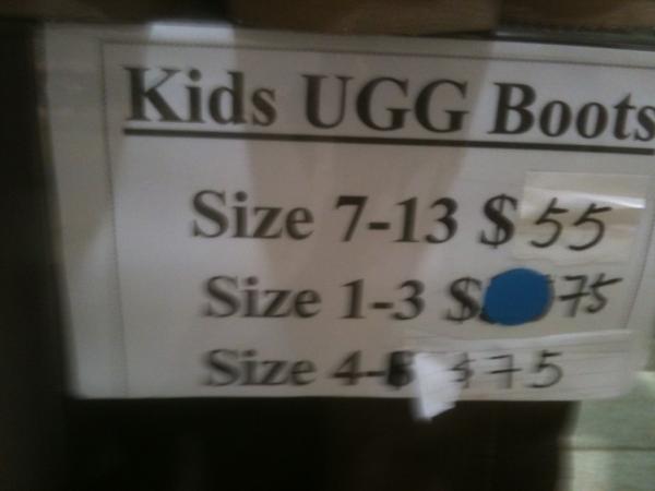 @olddancingqueen ugg boot prices for ya!