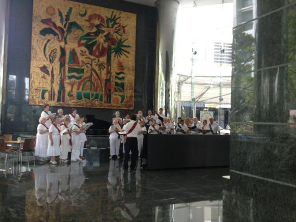 HailsMason's tweet photo. @eventsqld very cool Christmas carols you put on for our meeting! http://t.co/xkvgLDoR