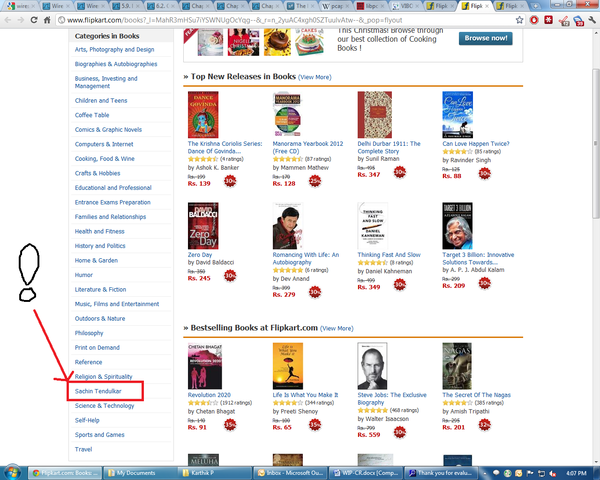 _krthk's tweet photo. There is a whole category on @Flipkart for @sachin_rt ! http://t.co/Q9TZ1rpH
