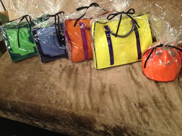 halpernpr's tweet image. Exciting new brand to Halpern! You just have to lust after these bright, pop Leghila bags! They are #2die !!