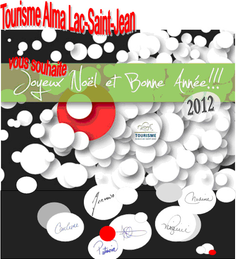 TourismeAlmaLSJ's tweet photo. Tourisme Alma Lac-Saint-Jean vous souhaite de très Joyeuses Fêtes et meilleurs voeux de bonheur pour la nouvelle année! http://t.co/p9MM6anV