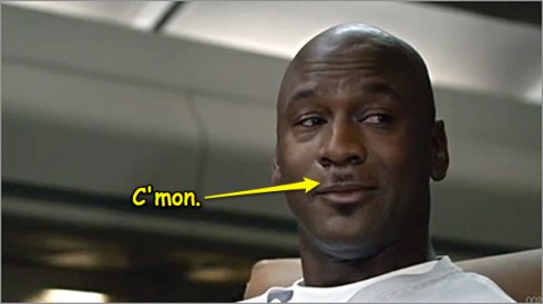 All that $$$ Jordan making on these shoes and this nigga has the worse fucking whiskers (mustache) ever --->