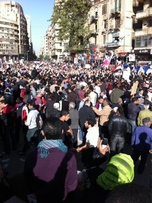 JamalDajani's tweet image. “@sharifkouddous: Many thousands in Tahrir. Women in middle chanting against military rule http://t.co/PV8rMnt7”