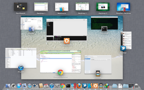 atahani's tweet image. overview from my desktop , now  #MacOsXLion