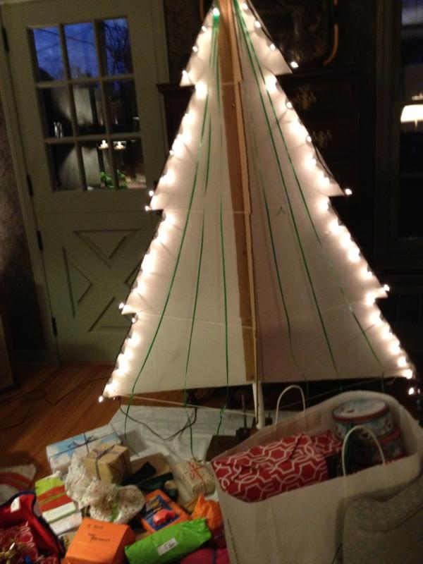 An old greenwich christmas tree #homemade #verycreativegrandfather