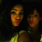 CeCeJones57's tweet photo. me and cece in the night :D :D http://t.co/3oWoJL03