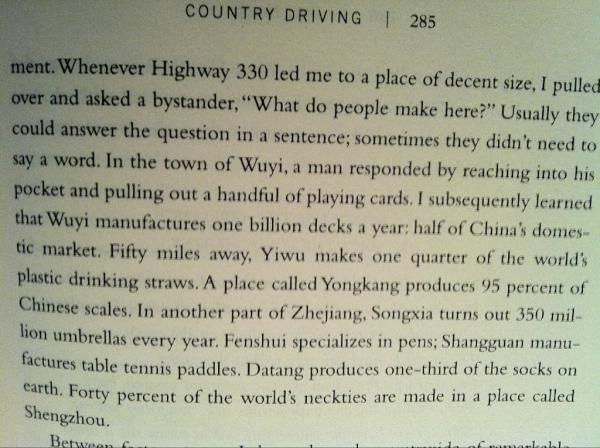 liuhuanjim013's tweet image. RT @starsandrobots Taken by Peter Hessler&apos;s China. Country Driving: &quot;What do people make here?&quot;