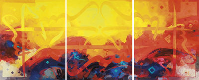 HunarGallery's tweet image. A beautiful painting by abdulkader al rais