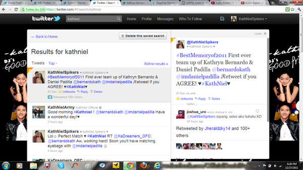 KATHNIELSpikers's tweet photo. Spikers!,Look what i saw last night :D "#BestMemoryof2011: First ever team up of Kathryn Bernardo & Daniel Padilla" http://t.co/3ivnpzK9