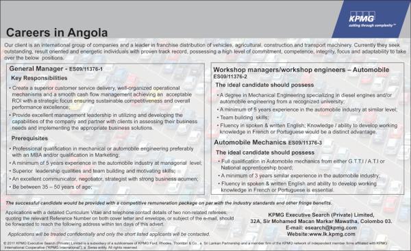 KPMG_ExecSearch's tweet image. #JobOpening General Manager/Workshop Managers bit.ly/so5V9H For more information, contact us at esearch@kpmg.com