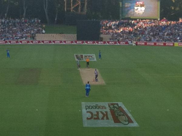 Good to be at the big bash watching the dockers play the waratahs.