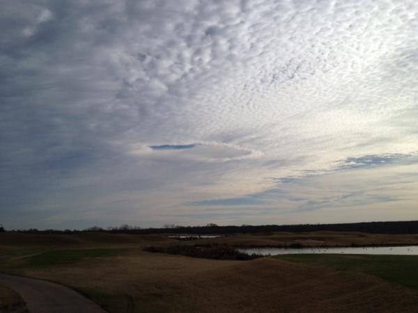 wagon357's tweet photo. And another view after it had passed. Made a two on this hole! http://t.co/dNiceN5D