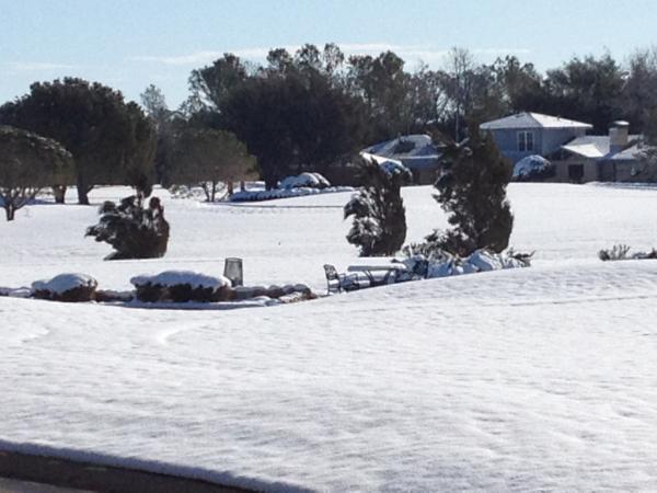 10 inches of snow    Thanks for the moisture.