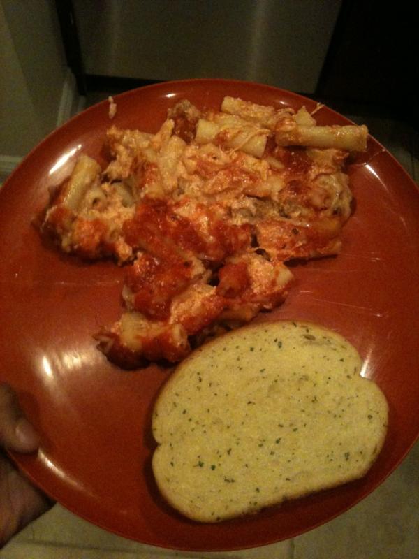 tinamusicaddict's tweet image. Made baked ziti for dinner #chefflow
