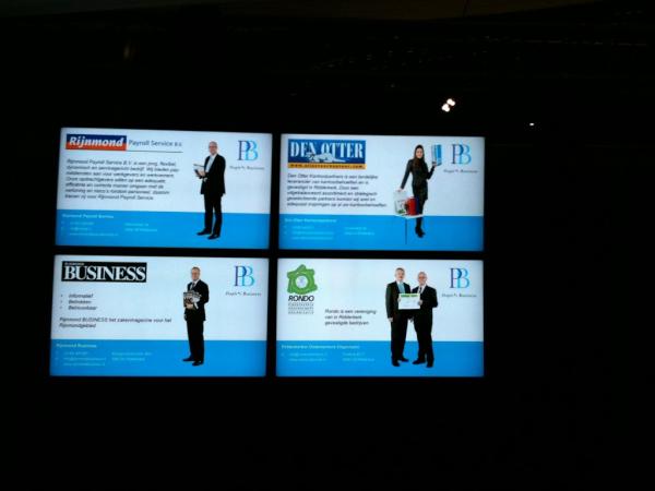 ContentDisplay's tweet image. #narrowcasting @People&apos;s Business WTC Rotterdam voor het Ridderkerk Plein verzorgd door #contentdisplay