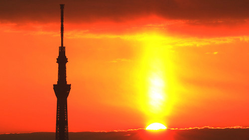 朝焼け 夕焼け 夜景hd壁紙 Aqua A Twitter Hd壁紙 1366 768 東京の朝焼け 空の奇跡 東京スカイツリー 太陽柱1 Http T Co Sllx1fo159 壁紙提供 Aqua S Room Http T Co Fdzqikcm Http T Co Nlyxky8b