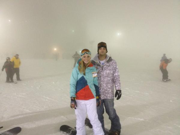 Dk_08's tweet photo. Megan and me snowboarding http://t.co/7U5N1U9l