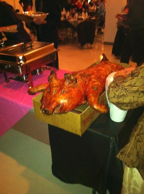 pmbohn's tweet image. At a NY eve wedding for my niece, dinner just arrived. Best to everyone.