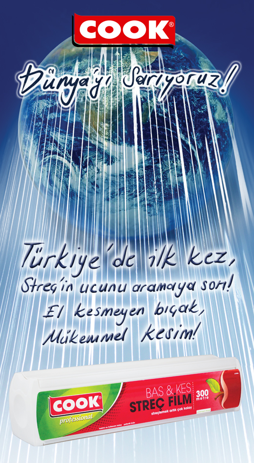 Streçlemek artık çok kolay...
COOK Bas & Kes Streç Film