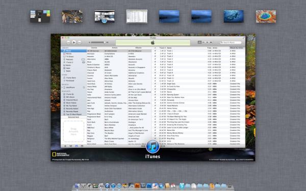 widakso's tweet image. Mission Control, &quot;Desktop 1 to Desktop 2. iTunes is calling Safari. Roger that!&quot; #MacOSXLion