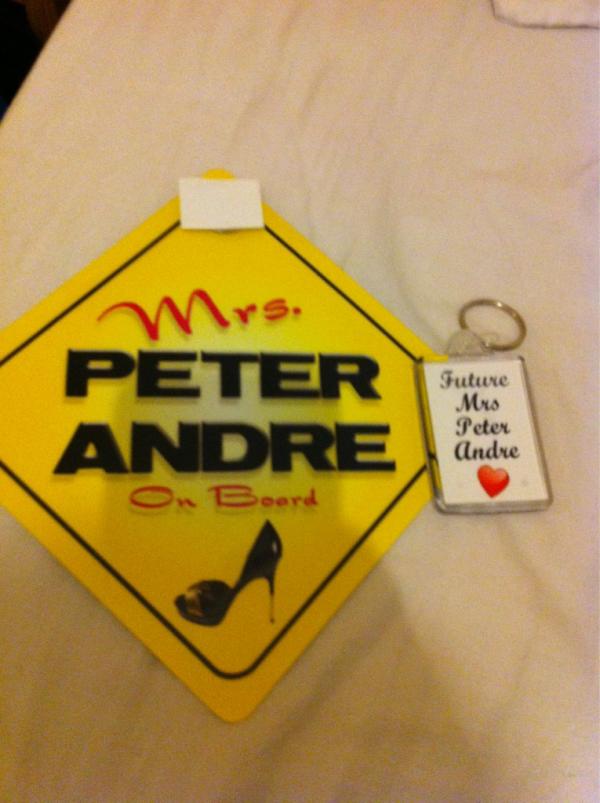 kelsiestar's tweet photo. @MrPeterAndre my secret santa present my mates know how much i love u. Pls retweet, follow me or giv me ur number ha x http://t.co/anow67jE