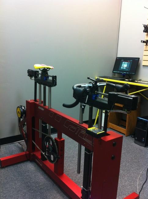 cyclefitters's tweet photo. Dynamic Fit Unit ready for its first rider. The most precise custom bikes are now available at Cycle Fitters! http://t.co/4mPyHkSB