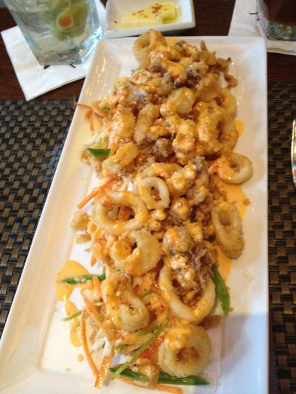 Calamari with Asian vegetables. #stuffyourface #FoodPorn