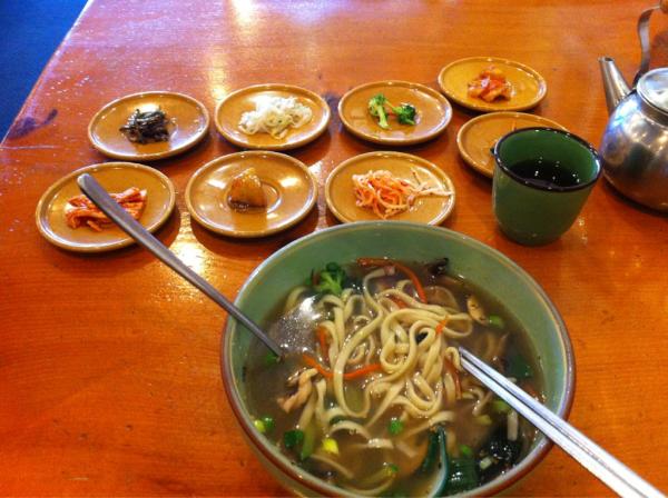kayolks's tweet photo. Having Korean food for the second time this week. This time, Sahn Maru on Telegraph in OAK http://t.co/1R3RzBDi