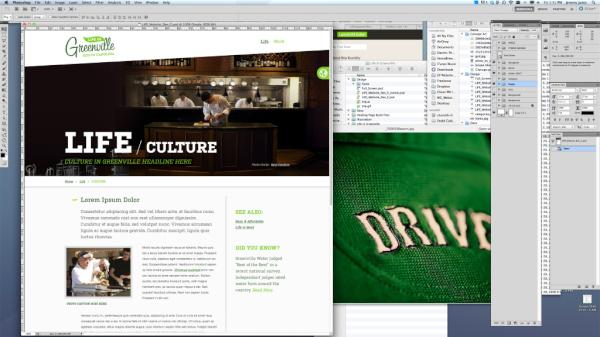 The first peek at a design comp. #LifeInGreenville