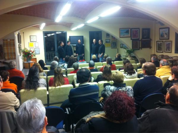 Concert de La Mata de Jonc amb cançons populars dels PPCC a la Casa del Poble i després sopar