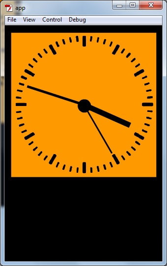mbeardo's tweet image. built a clock in #adobe #flash #actionscript3 and it actually works!
